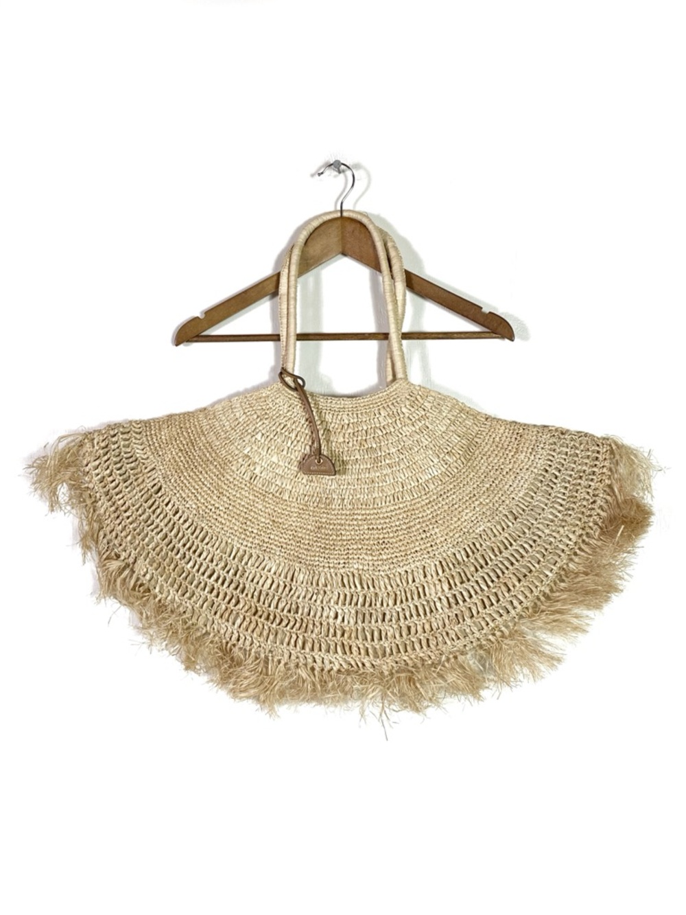 Cult Gaia Lucia Raffia Tote Bag - Picture 4 of 11